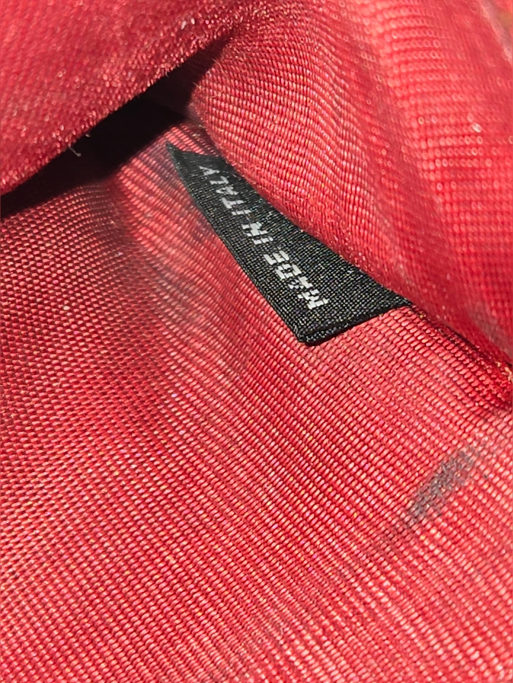 Prada Red Saffiano Bow Clutch Wallet COA Included - Picture 13 of 13